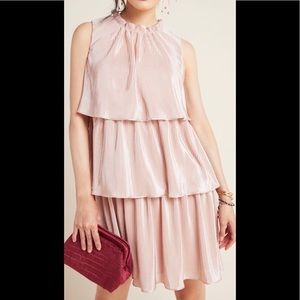 Anthropologie tiered mini dress